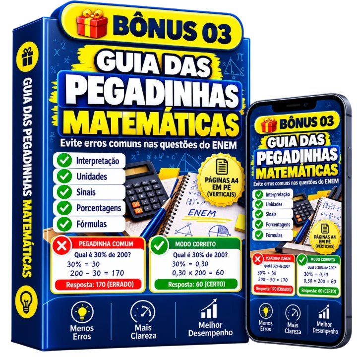 Mockup Bônus 3: Guia das Pegadinhas Matemáticas